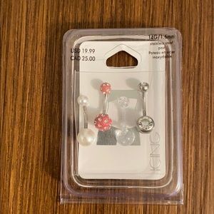 Icing Belly Rings - 4 pack